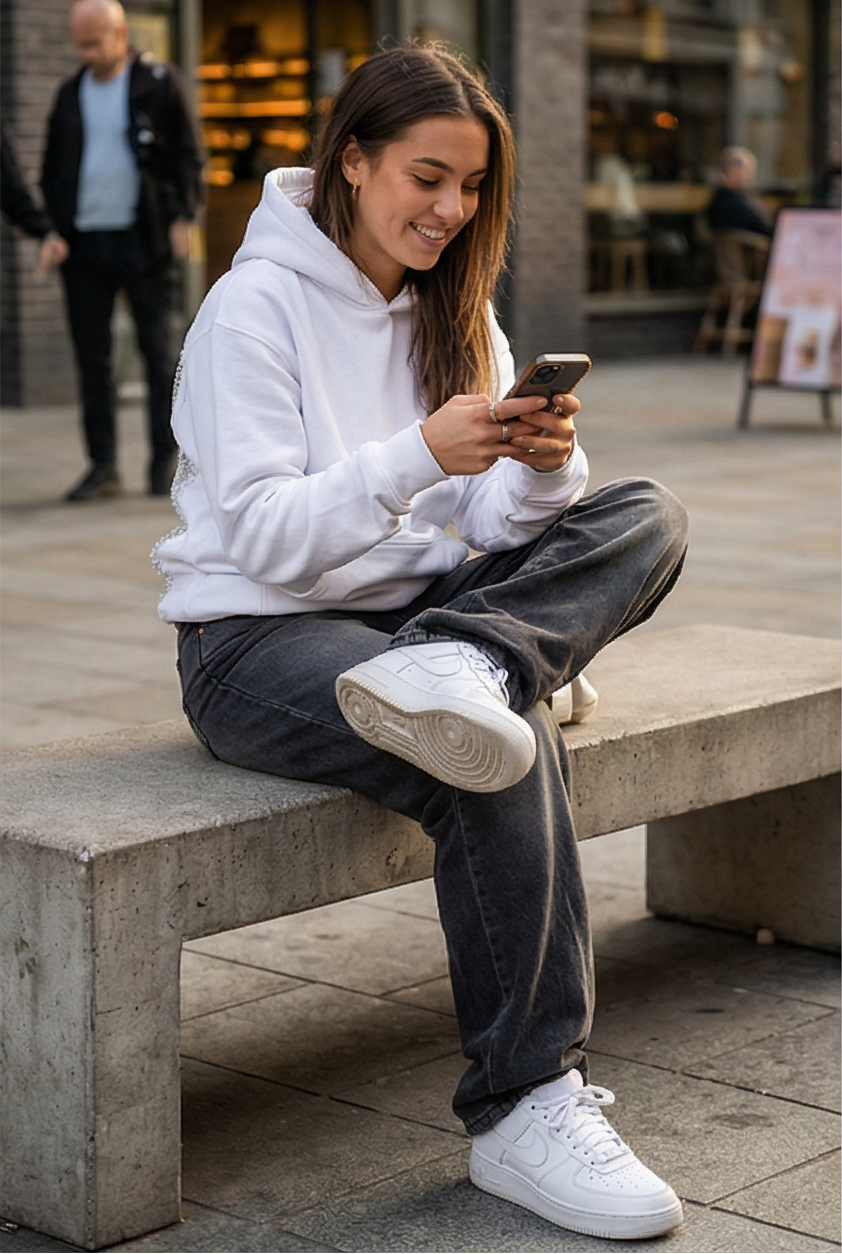 1+1 Free Statement Mesh Back Hoodie 💕