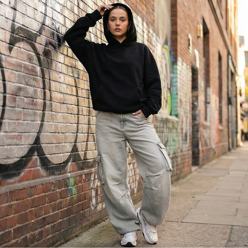 1+1 Free Statement Mesh Back Hoodie 💕