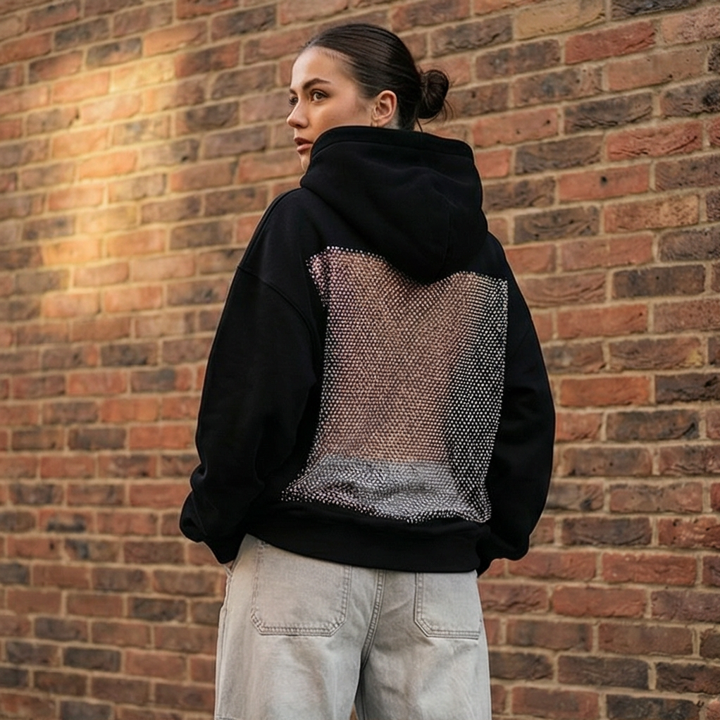 1+1 Free Statement Mesh Back Hoodie 💕