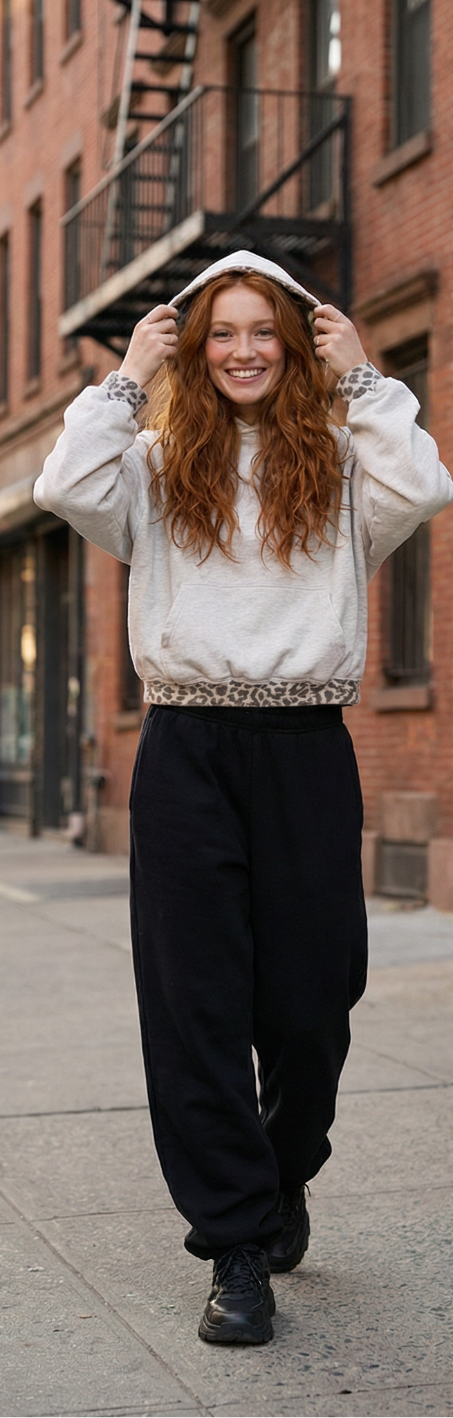 Leopard Print Hoodie