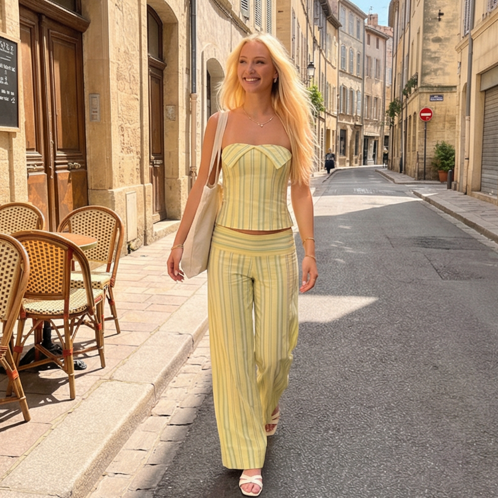 Get 70% Off Only Today Effortless Striped Set 💕