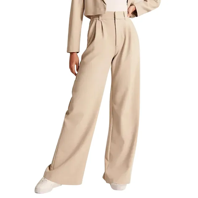 Elegant High Waist Wide Leg Pants